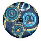 Titans NAIDOC Week 2026 Personalised Spare Tire Cover 50 Years of Deadly Aboriginal Art