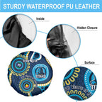 Titans NAIDOC Week 2026 Personalised Spare Tire Cover 50 Years of Deadly Aboriginal Art