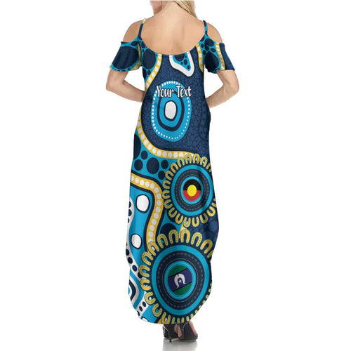 Titans NAIDOC Week 2026 Personalised Summer Maxi Dress 50 Years of Deadly Aboriginal Art