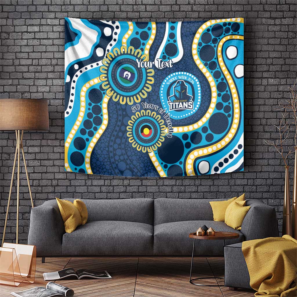 Titans NAIDOC Week 2026 Personalised Tapestry 50 Years of Deadly Aboriginal Art