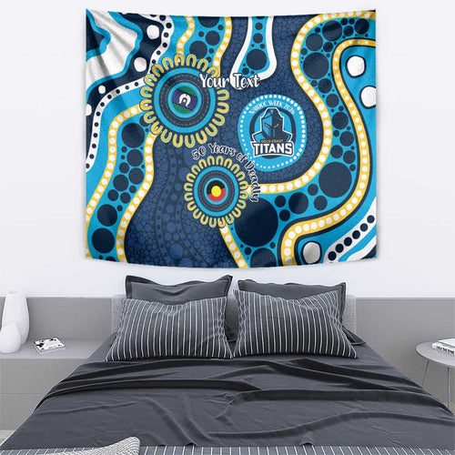 Titans NAIDOC Week 2026 Personalised Tapestry 50 Years of Deadly Aboriginal Art