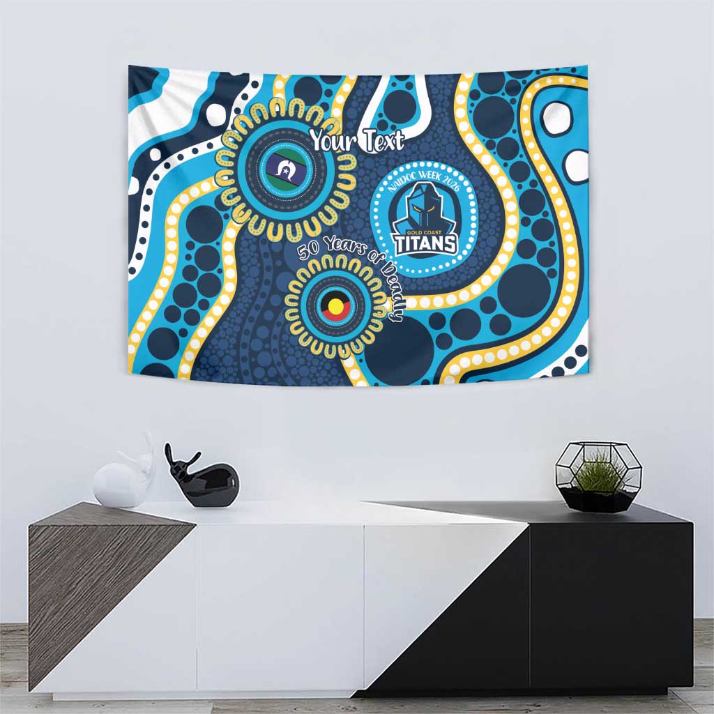 Titans NAIDOC Week 2026 Personalised Tapestry 50 Years of Deadly Aboriginal Art