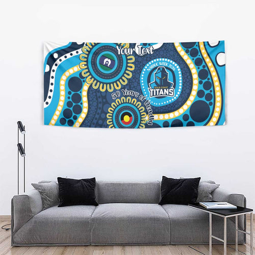 Titans NAIDOC Week 2026 Personalised Tapestry 50 Years of Deadly Aboriginal Art