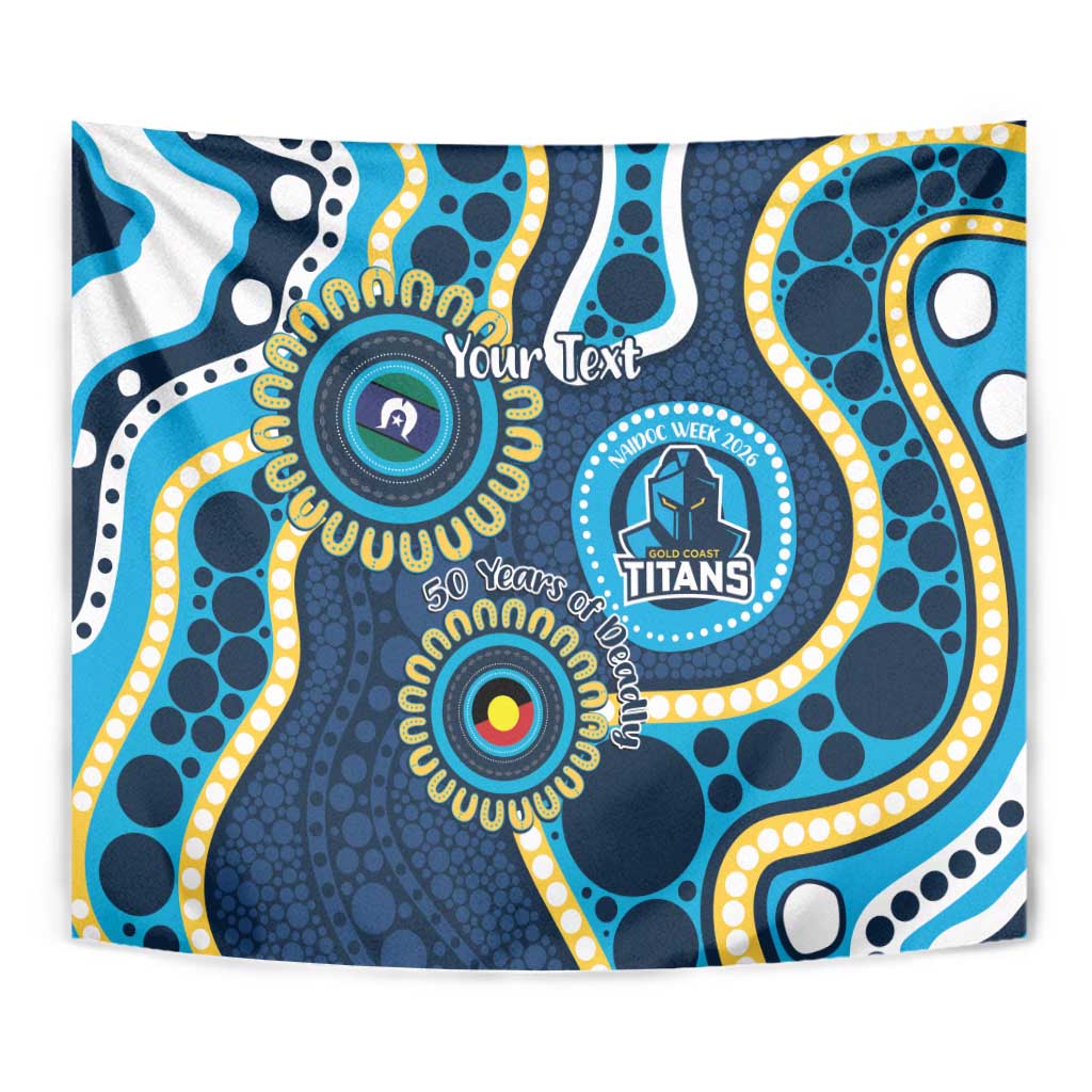 Titans NAIDOC Week 2026 Personalised Tapestry 50 Years of Deadly Aboriginal Art