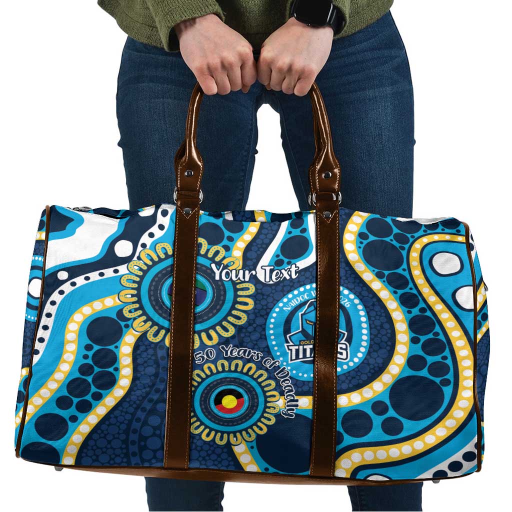 Titans NAIDOC Week 2026 Personalised Travel Bag 50 Years of Deadly Aboriginal Art