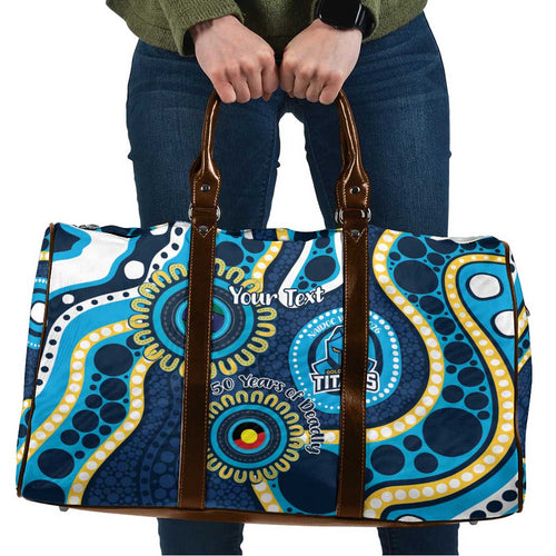Titans NAIDOC Week 2026 Personalised Travel Bag 50 Years of Deadly Aboriginal Art