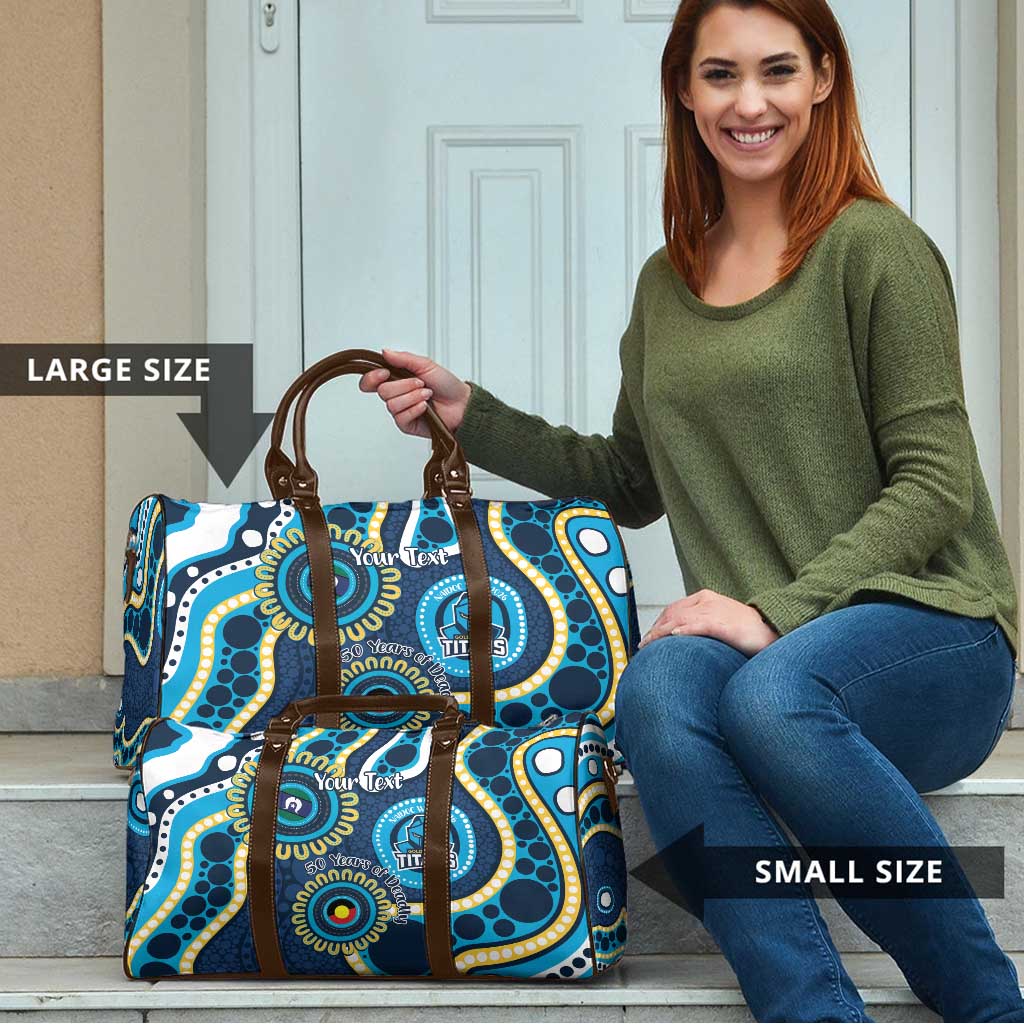 Titans NAIDOC Week 2026 Personalised Travel Bag 50 Years of Deadly Aboriginal Art