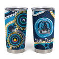 Titans NAIDOC Week 2026 Personalised Tumbler Cup 50 Years of Deadly Aboriginal Art