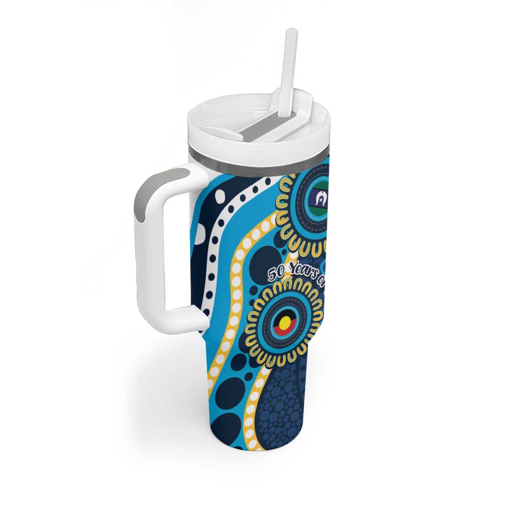 Titans NAIDOC Week 2026 Personalised Tumbler With Handle 50 Years of Deadly Aboriginal Art