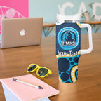 Titans NAIDOC Week 2026 Personalised Tumbler With Handle 50 Years of Deadly Aboriginal Art