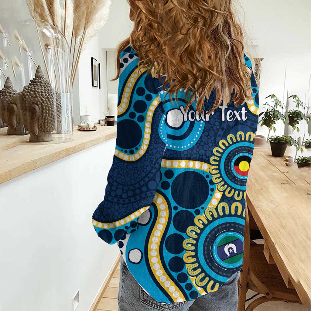 Titans NAIDOC Week 2026 Personalised Women Casual Shirt 50 Years of Deadly Aboriginal Art