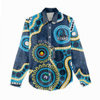 Titans NAIDOC Week 2026 Personalised Women Casual Shirt 50 Years of Deadly Aboriginal Art