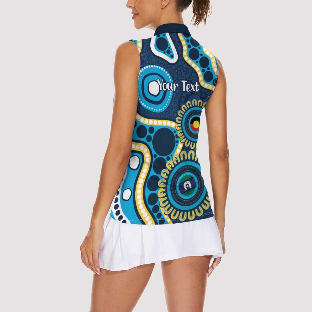 Titans NAIDOC Week 2026 Personalised Women Sleeveless Polo Shirt 50 Years of Deadly Aboriginal Art