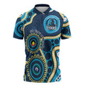 Titans NAIDOC Week 2026 Personalised Zipper Polo Shirt 50 Years of Deadly Aboriginal Art