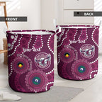 Sea Eagles NAIDOC Week 2026 Personalised Laundry Basket 50 Years of Deadly Aboriginal Art