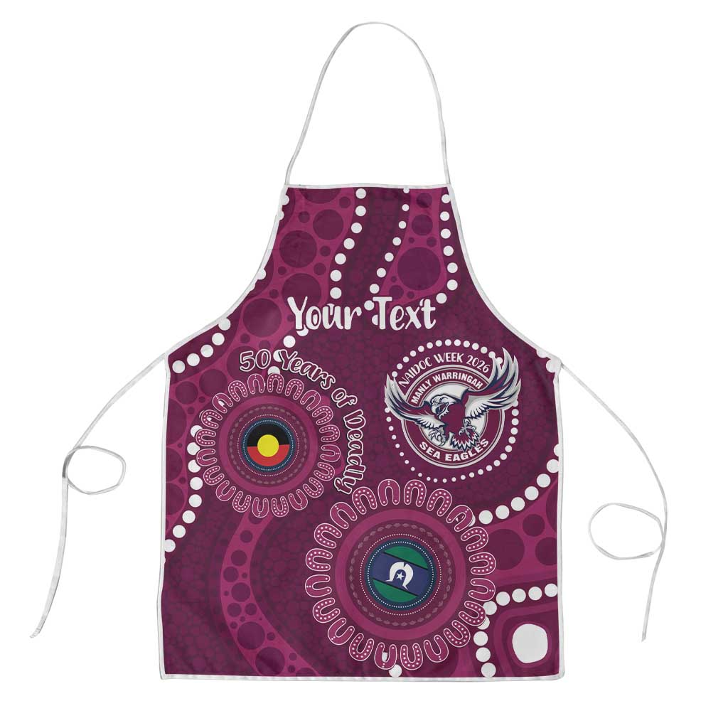 Sea Eagles NAIDOC Week 2026 Personalised Apron 50 Years of Deadly Aboriginal Art