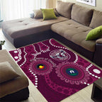 Sea Eagles NAIDOC Week 2026 Personalised Area Rug 50 Years of Deadly Aboriginal Art