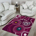 Sea Eagles NAIDOC Week 2026 Personalised Area Rug 50 Years of Deadly Aboriginal Art