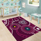Sea Eagles NAIDOC Week 2026 Personalised Area Rug 50 Years of Deadly Aboriginal Art