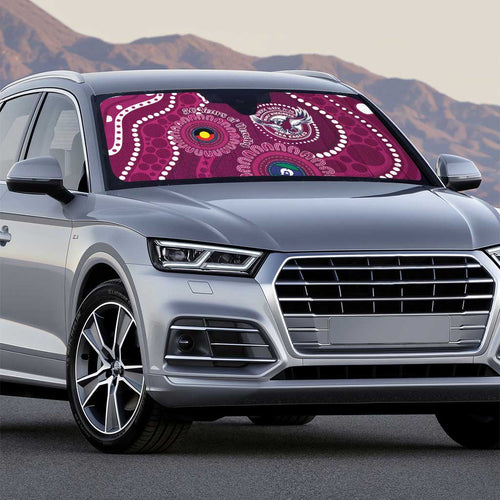 Sea Eagles NAIDOC Week 2026 Personalised Auto Sun Shade 50 Years of Deadly Aboriginal Art