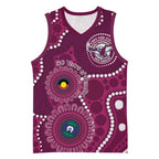 Sea Eagles NAIDOC Week 2026 Personalised Basketball Jersey 50 Years of Deadly Aboriginal Art