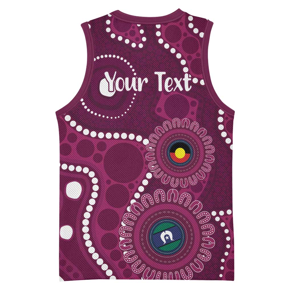 Sea Eagles NAIDOC Week 2026 Personalised Basketball Jersey 50 Years of Deadly Aboriginal Art