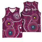 Sea Eagles NAIDOC Week 2026 Personalised Basketball Jersey 50 Years of Deadly Aboriginal Art