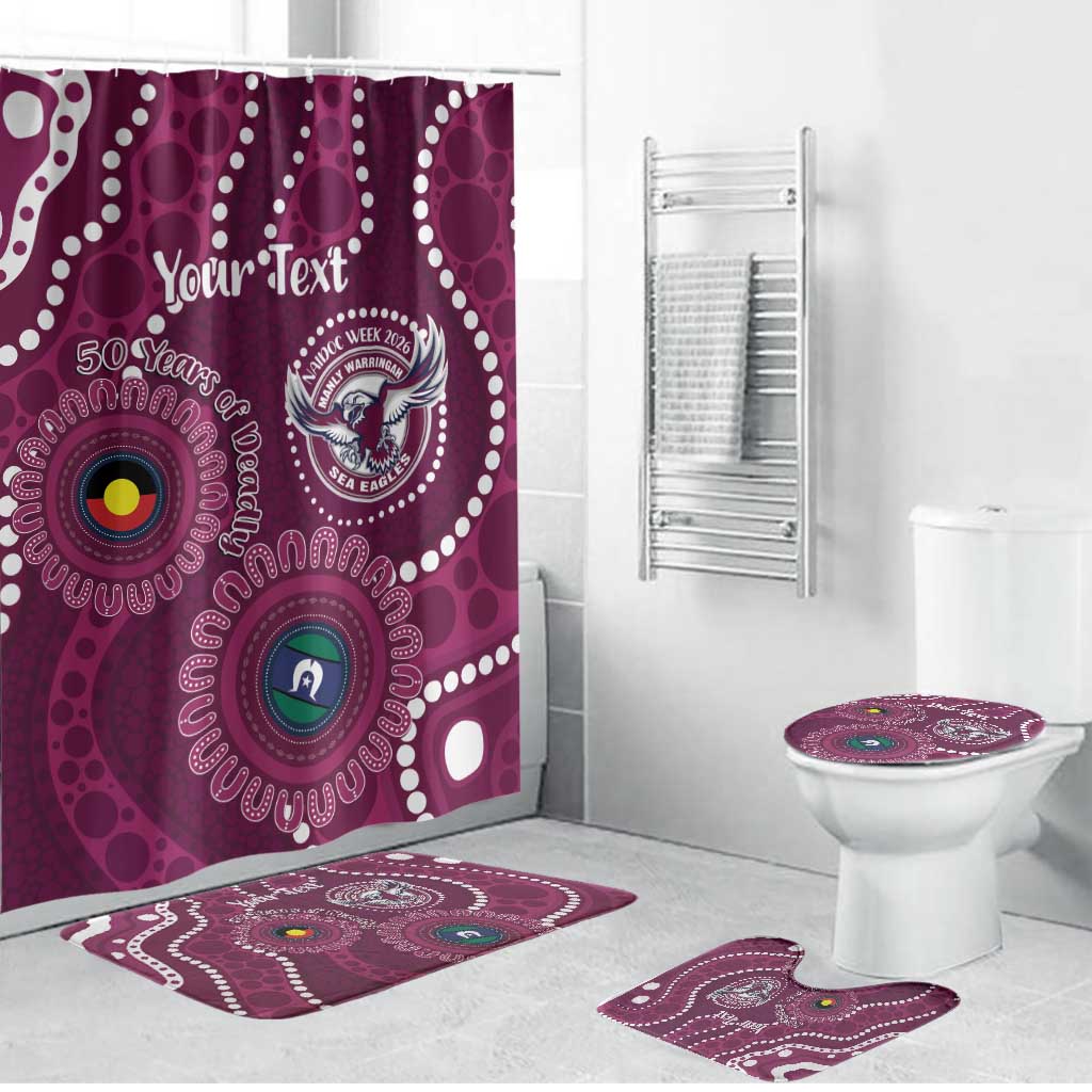 Sea Eagles NAIDOC Week 2026 Personalised Bathroom Set 50 Years of Deadly Aboriginal Art