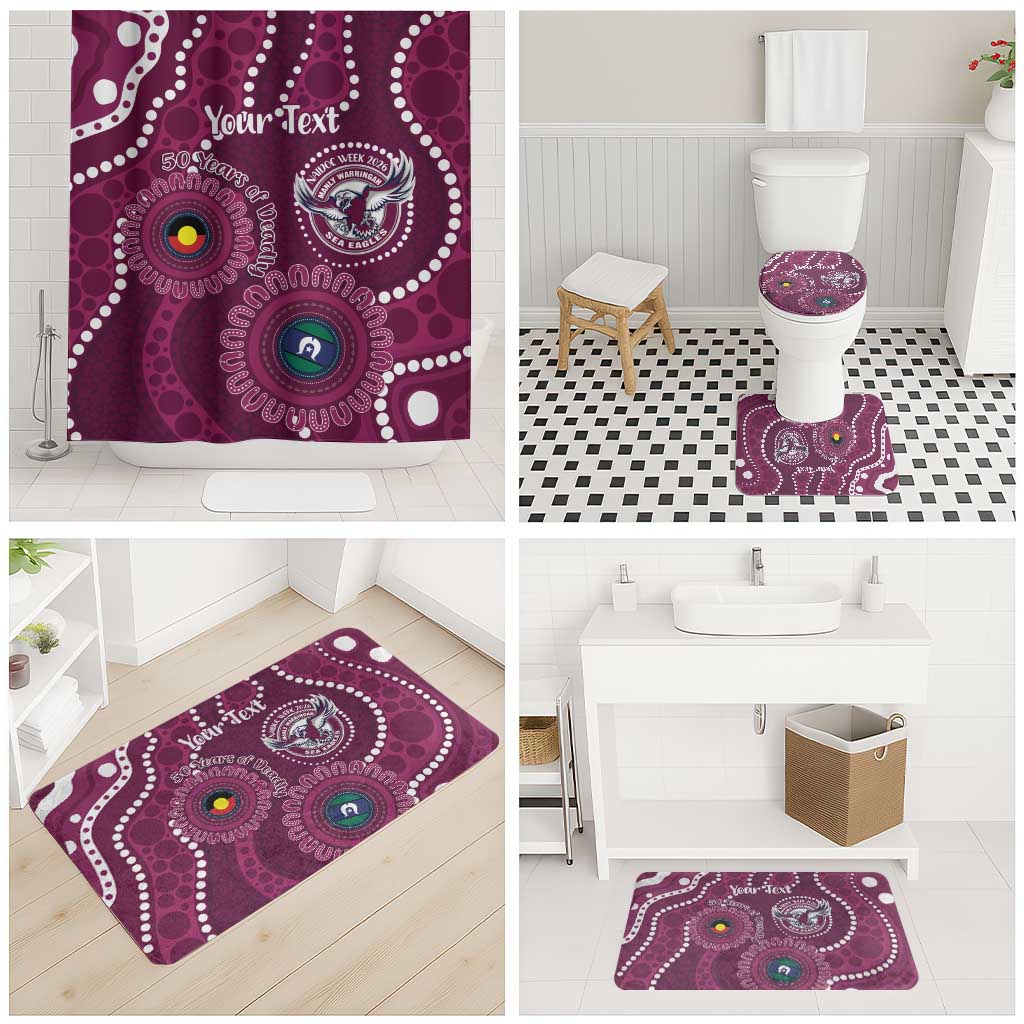 Sea Eagles NAIDOC Week 2026 Personalised Bathroom Set 50 Years of Deadly Aboriginal Art