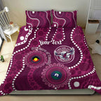 Sea Eagles NAIDOC Week 2026 Personalised Bedding Set 50 Years of Deadly Aboriginal Art