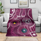 Sea Eagles NAIDOC Week 2026 Personalised Blanket 50 Years of Deadly Aboriginal Art