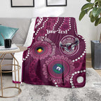 Sea Eagles NAIDOC Week 2026 Personalised Blanket 50 Years of Deadly Aboriginal Art