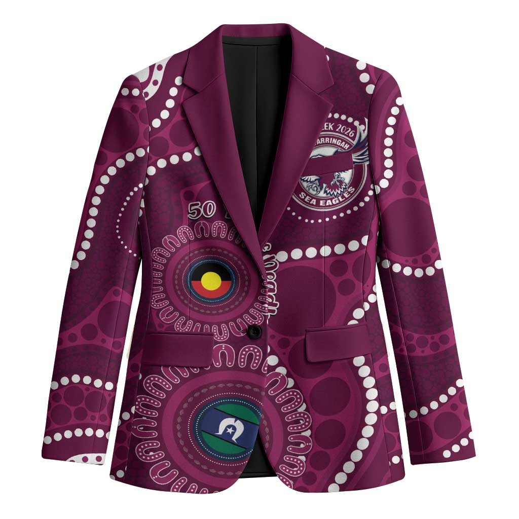 Sea Eagles NAIDOC Week 2026 Personalised Blazer 50 Years of Deadly Aboriginal Art