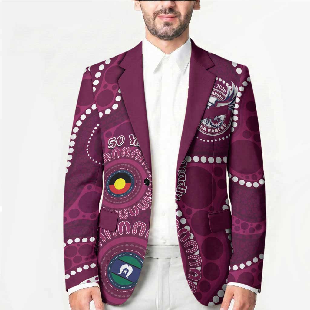 Sea Eagles NAIDOC Week 2026 Personalised Blazer 50 Years of Deadly Aboriginal Art