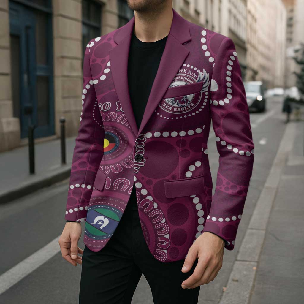Sea Eagles NAIDOC Week 2026 Personalised Blazer 50 Years of Deadly Aboriginal Art