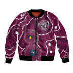Sea Eagles NAIDOC Week 2026 Personalised Bomber Jacket 50 Years of Deadly Aboriginal Art