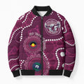 Sea Eagles NAIDOC Week 2026 Personalised Bomber Puffer Jacket 50 Years of Deadly Aboriginal Art