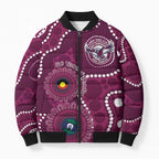 Sea Eagles NAIDOC Week 2026 Personalised Bomber Puffer Jacket 50 Years of Deadly Aboriginal Art