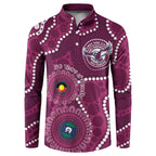 Sea Eagles NAIDOC Week 2026 Personalised Button Sweatshirt 50 Years of Deadly Aboriginal Art