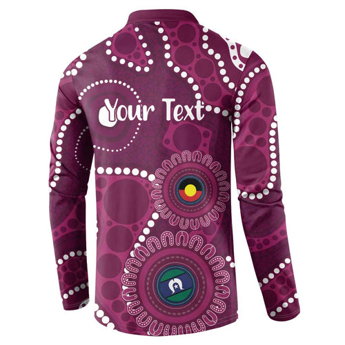 Sea Eagles NAIDOC Week 2026 Personalised Button Sweatshirt 50 Years of Deadly Aboriginal Art