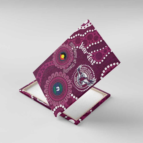 Sea Eagles NAIDOC Week 2026 Personalised Canvas Wall Art 50 Years of Deadly Aboriginal Art