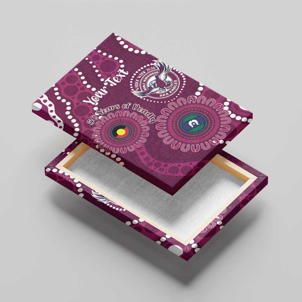 Sea Eagles NAIDOC Week 2026 Personalised Canvas Wall Art 50 Years of Deadly Aboriginal Art