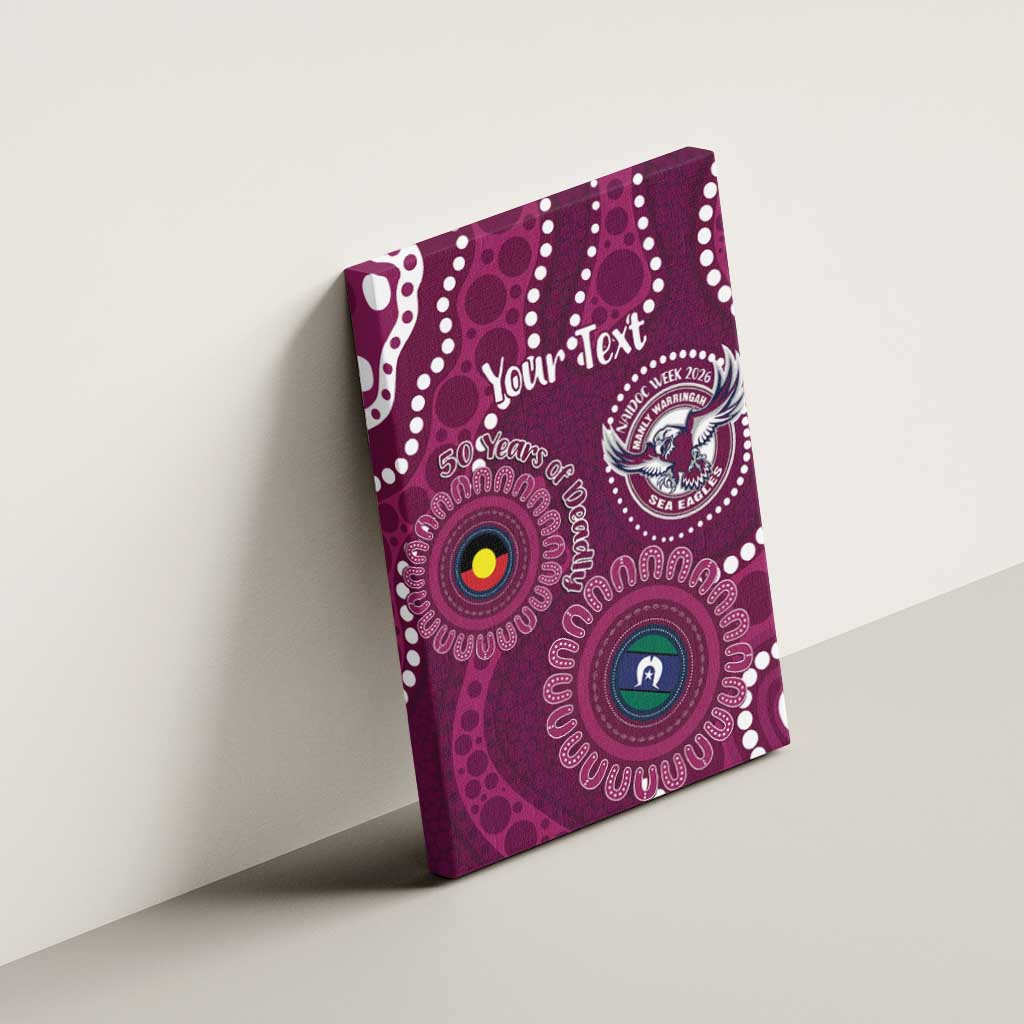 Sea Eagles NAIDOC Week 2026 Personalised Canvas Wall Art 50 Years of Deadly Aboriginal Art