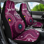 Sea Eagles NAIDOC Week 2026 Personalised Car Seat Cover 50 Years of Deadly Aboriginal Art