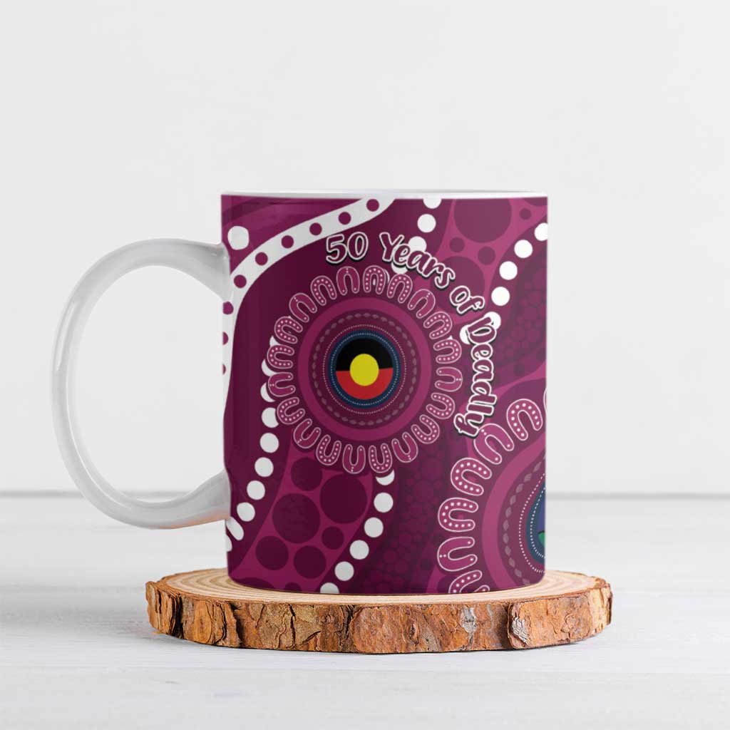 Sea Eagles NAIDOC Week 2026 Personalised Ceramic Mug 50 Years of Deadly Aboriginal Art