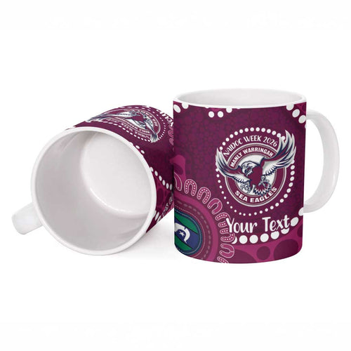 Sea Eagles NAIDOC Week 2026 Personalised Ceramic Mug 50 Years of Deadly Aboriginal Art