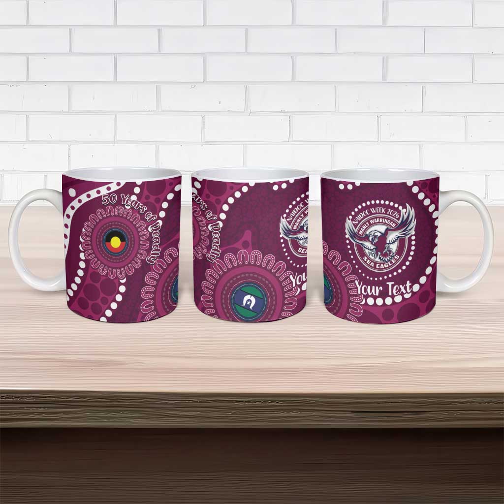 Sea Eagles NAIDOC Week 2026 Personalised Ceramic Mug 50 Years of Deadly Aboriginal Art