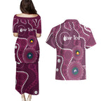 Sea Eagles NAIDOC Week 2026 Personalised Couples Matching Puletasi and Hawaiian Shirt 50 Years of Deadly Aboriginal Art