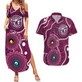 Sea Eagles NAIDOC Week 2026 Personalised Couples Matching Summer Maxi Dress and Hawaiian Shirt 50 Years of Deadly Aboriginal Art