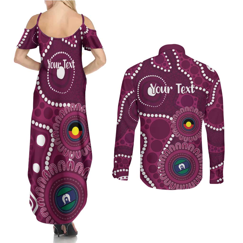 Sea Eagles NAIDOC Week 2026 Personalised Couples Matching Summer Maxi Dress and Long Sleeve Button Shirt 50 Years of Deadly Aboriginal Art